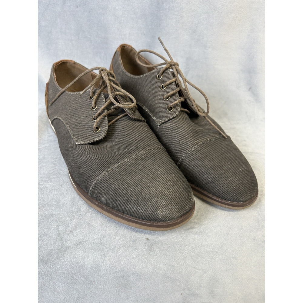 r2 Shoes Harvey Mens Size 11 M Lace Up Gray‎ Brown Casual Dress Every Day Wear